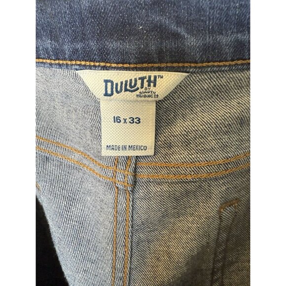 Duluth Trading Women’s Bootcut Jeans Dark Wash Size 16 - Picture 10 of 11